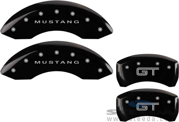 Caliper Covers - Glossy Black w/ GT Logo - Front & Rear